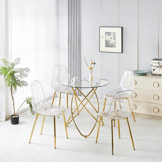 Funktionstisch mit Samtbezug mit Stoffbezug gold