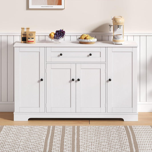Kommode Sideboard Schublade, Turen verstellbaren Einlegeboden schwarz