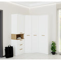 Aufbewahrungsschrank mit Schubladen modular eiche