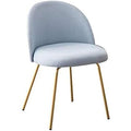 Sitzmoebel aus Massivholz mit Metallgestell blau