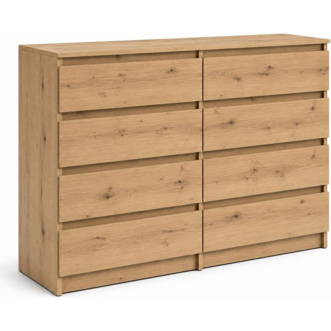 Schubladenschrank mit Schubladen 140x35x98,7 cm natur