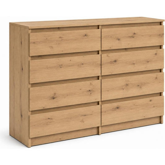 Schubladenschrank mit Schubladen 140x35x98,7 cm natur