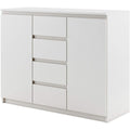 Aufbewahrungskommode Kommode Sideboard IDEA Turen, Schubladen schwarz
