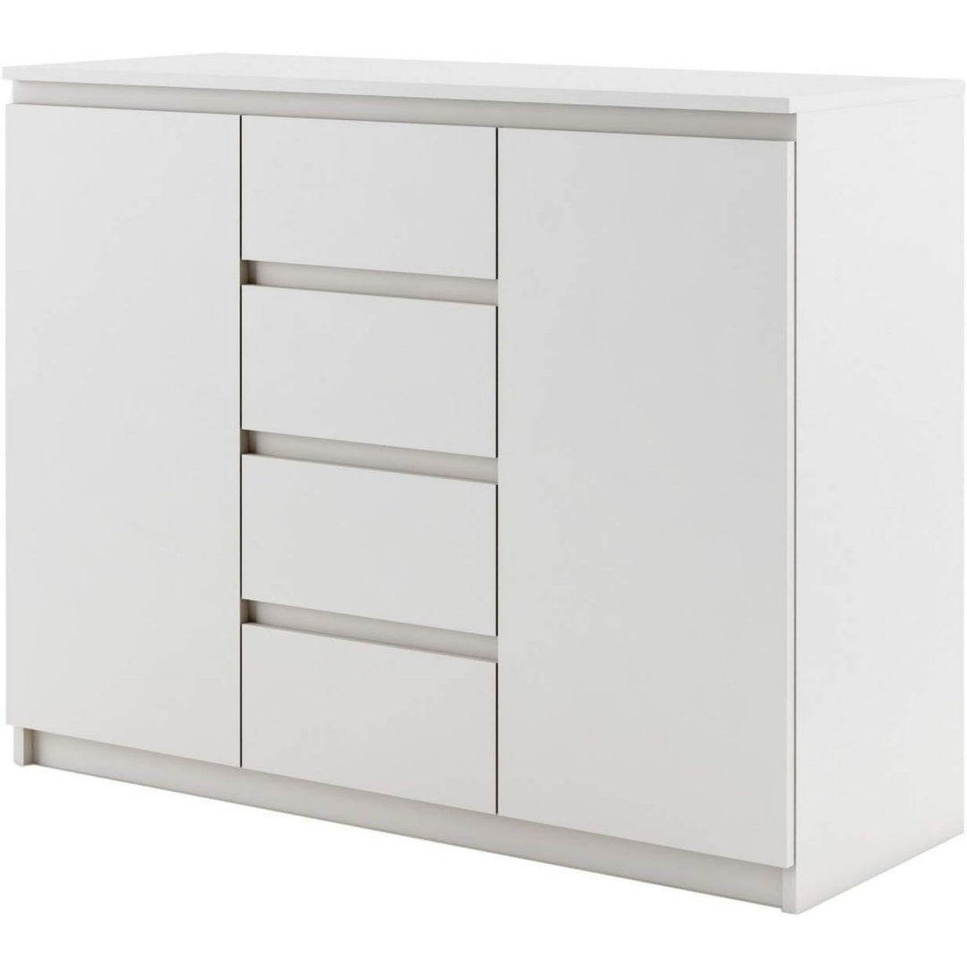 Aufbewahrungskommode Kommode Sideboard IDEA Turen, Schubladen schwarz