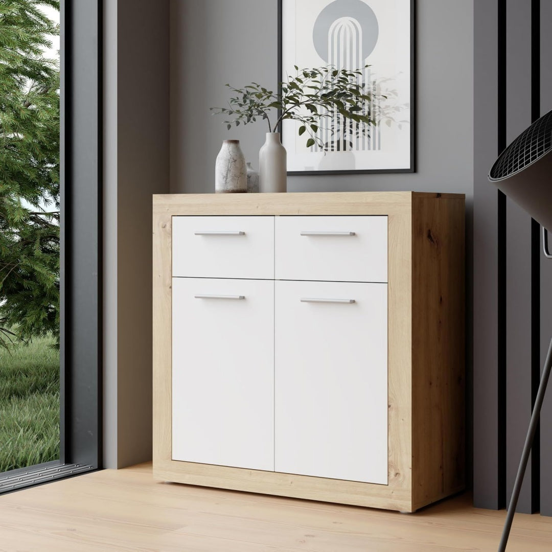 Aufbewahrungskommode Forte BACCIO Kommode modernes Sideboard eiche
