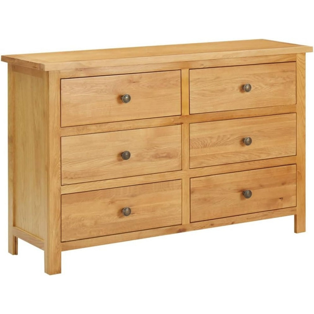Schubladenschrank eiche mit Schubladen aus Massivholz