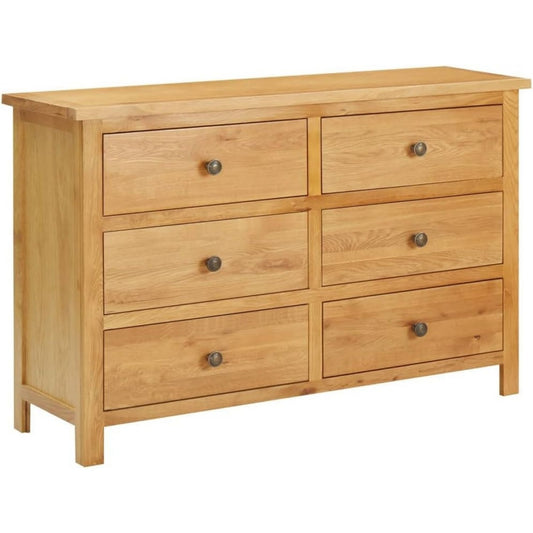 Schubladenschrank eiche mit Schubladen aus Massivholz