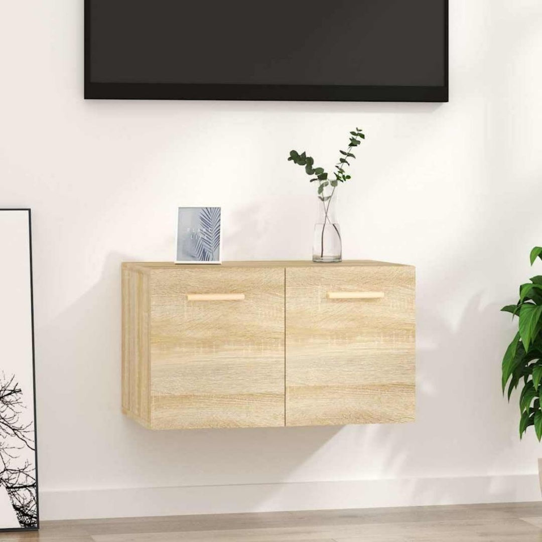 Stauraumschrank mit Tueren 36,5 x 60 x 35 cm eiche