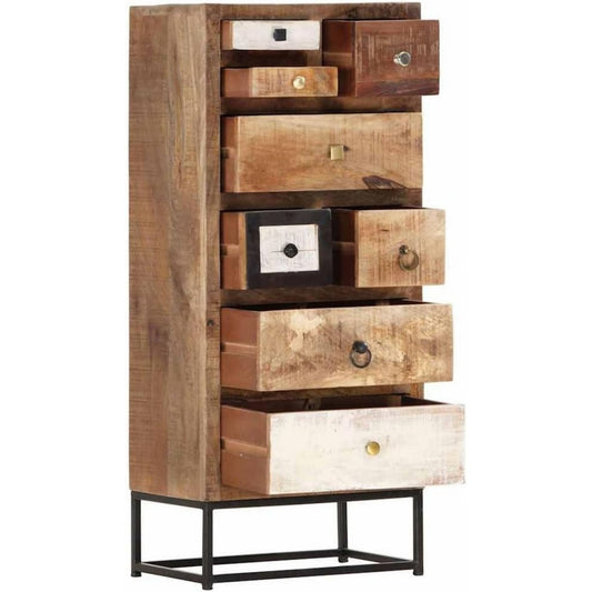 Kommode Kommode Schubladen, recyceltes Holz, massiv, eiche