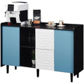mit Schubladen aufbewahrungskommode mit Tueren blau