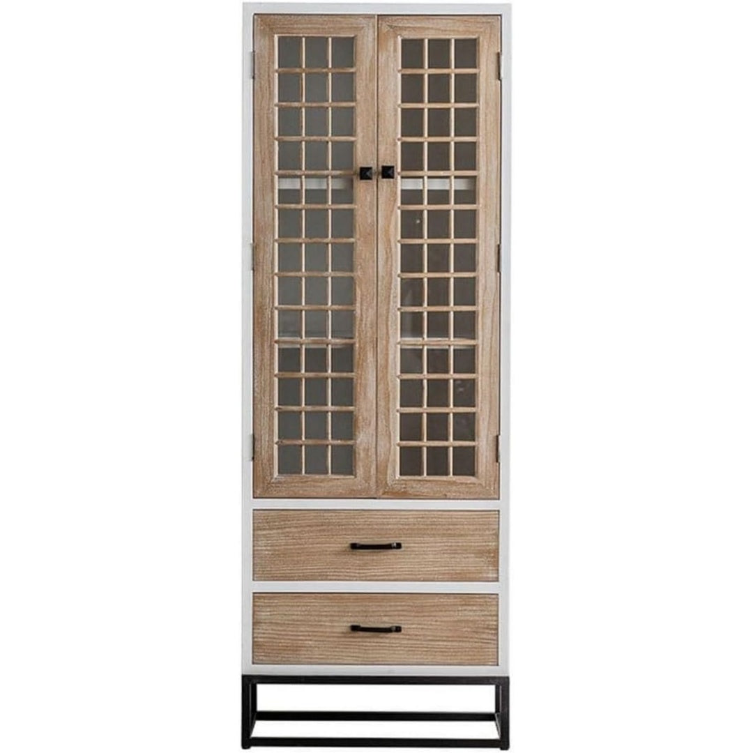 Stauraumschrank mit Schubladen 60X40X167cm natur