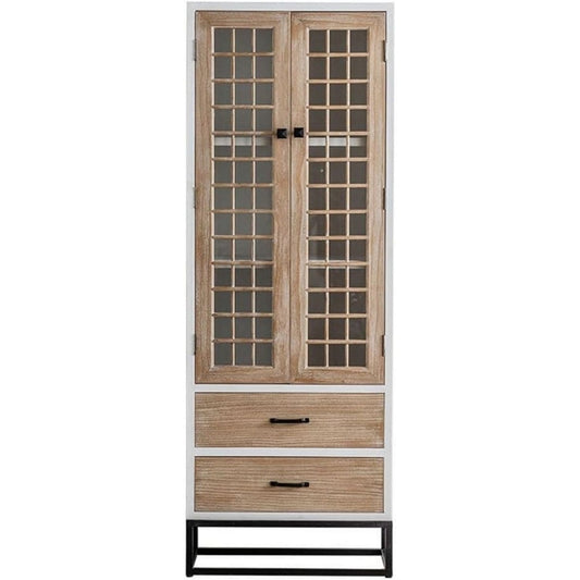 Stauraumschrank mit Schubladen 60X40X167cm natur