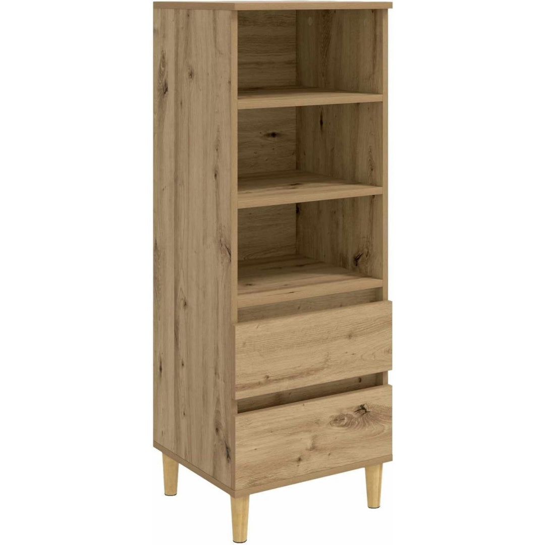 Aufbewahrungskommode mit Schubladen 40 x 36 x 110 cm eiche