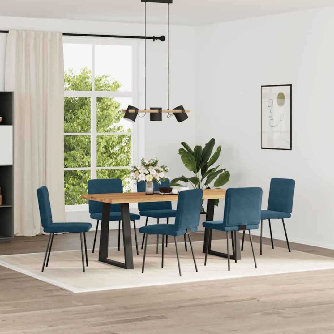 Wohnstuhl mit Tueren mit Metallgestell blau