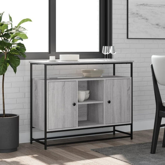 Aufbewahrungskommode mit Schubladen verstellbar grau